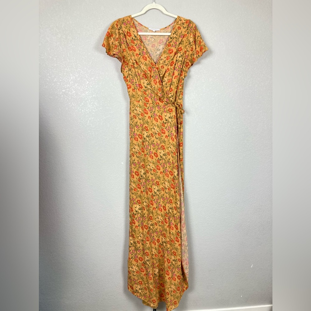 Gorgeous Olivaceous Floral Maxi